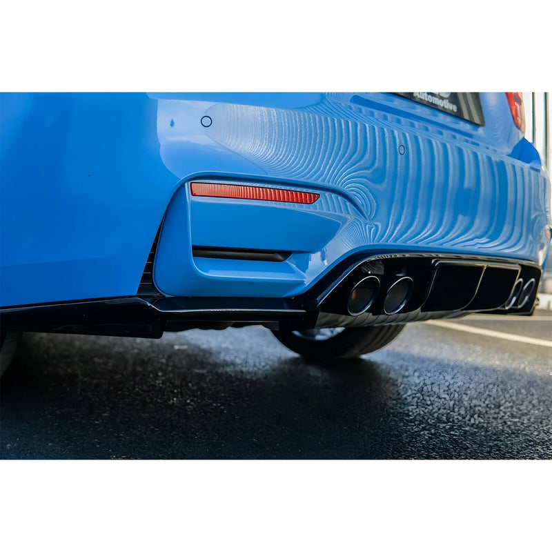 BMW 3 4 Series F80 F82 M3 M4 Rear Diffuser Valance V Style 2015+