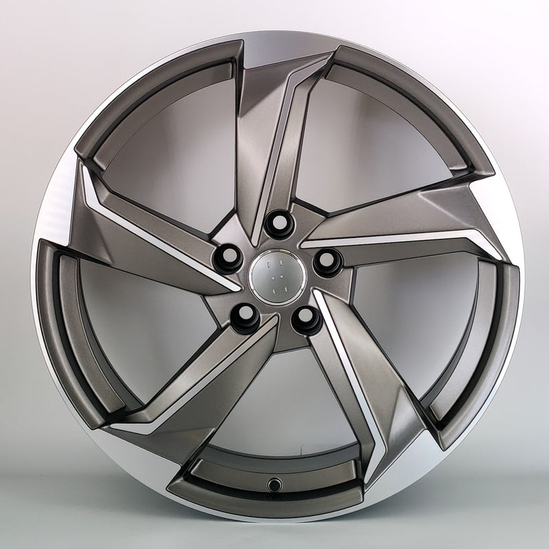 18x8" Concept TTRS Twist Style Alloy Wheels Gunmetal Machined