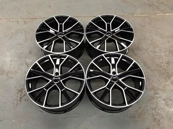 20" Audi RS6 Performance Alloy Wheels Black Machined