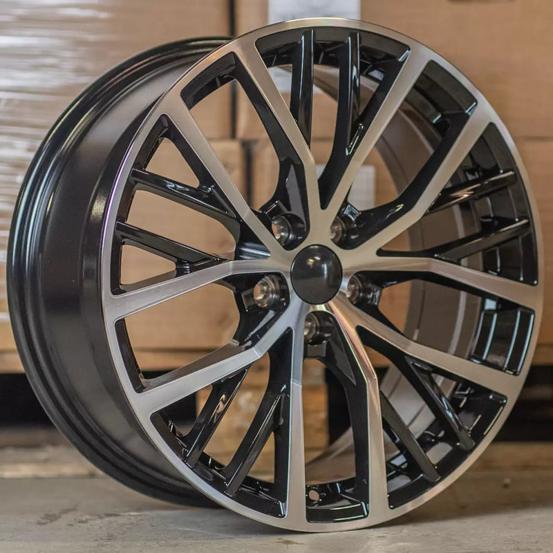 17" GTi Style Black/Machined Alloy