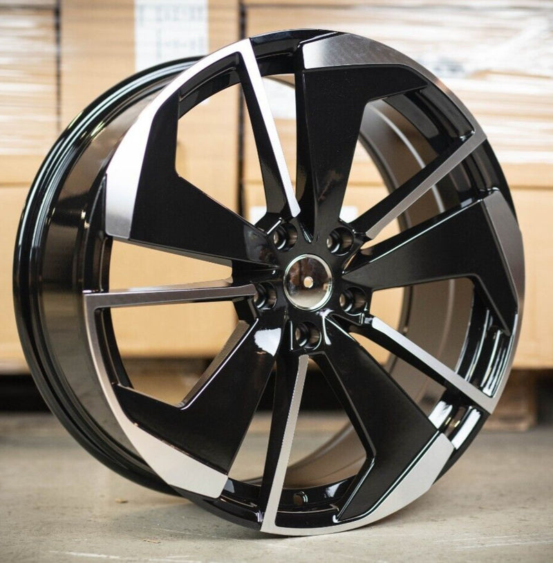 19" Skoda Comet Style Alloy Wheels – Black | Fits VW Golf, Caddy, Skoda Octavia, Superb | OMI Wheels