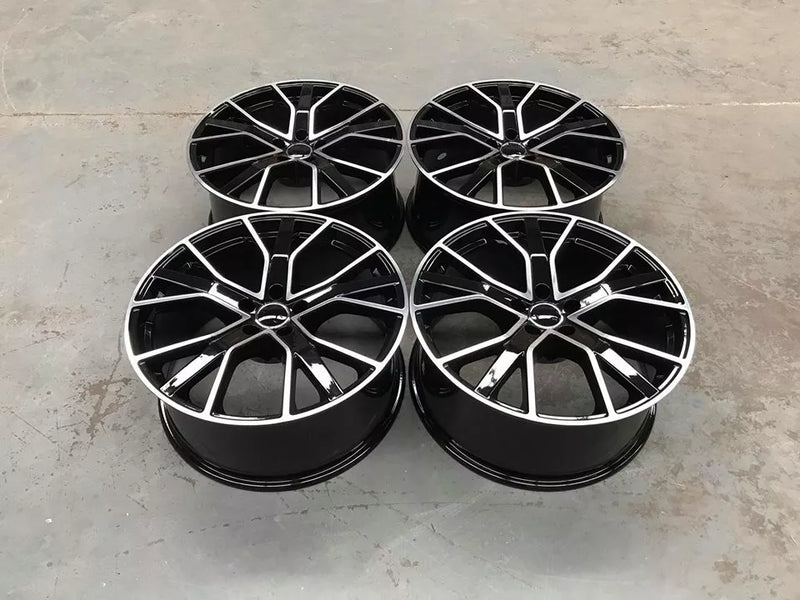 20" RS6 Performance Style Alloy Wheels Black Machined | OMI Wheels