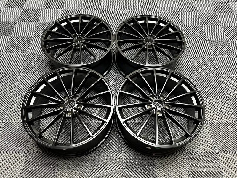 19" VW Scottsdale Style Alloy Wheels Satin Black | OMI Wheels