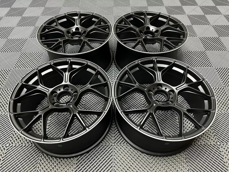 18" AMG GT Style Alloy Wheels – Black polished Lip | OMI Wheels