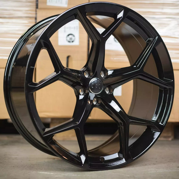 20x9" Audi 2023 RS6 RS3 Style Alloy Wheels Gloss Black