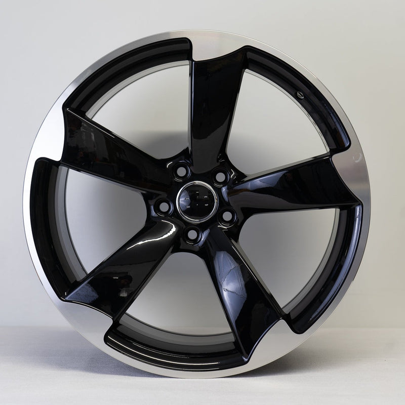 20x9" TTRS Rotor Style Alloy Wheels Black Machined